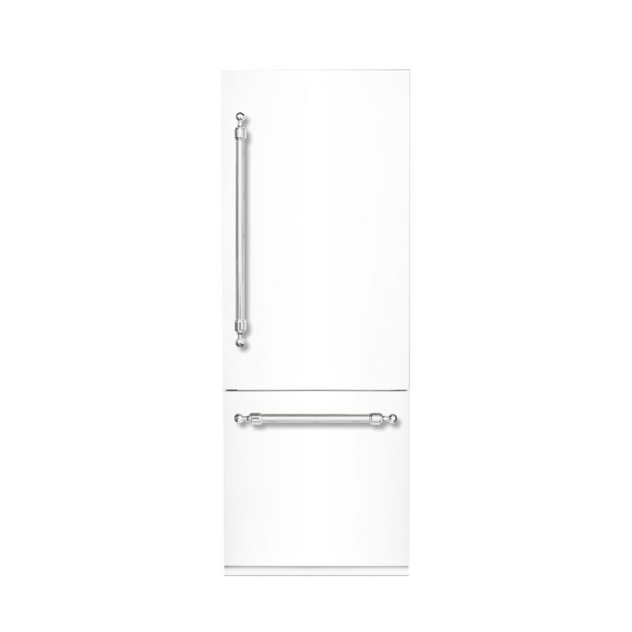 Hallman 30 Built-In Refrigerator with Interior Filtered Water Dispenser and Bottom Mount Freezer