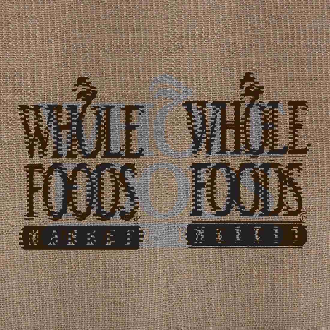 8 Custom Printed Burlap Fitted Table Cover - Single Color Print