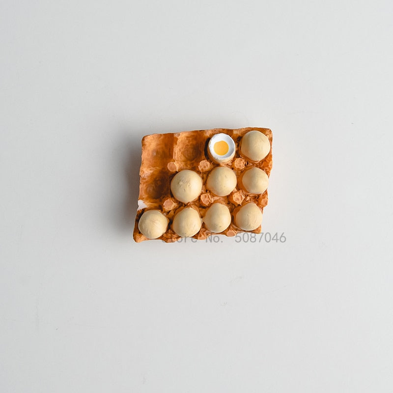 Qfdian 3D Creative Simulation Food Mini Fridge Magnets - Cute Home Decor