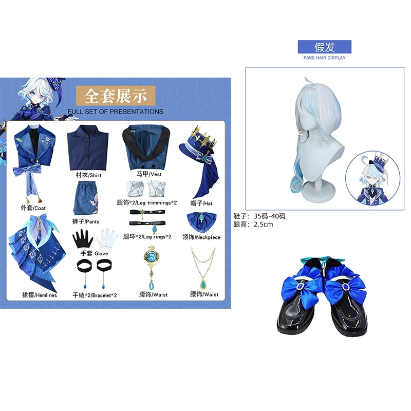 Original God Fu Carlos Cosplay Costume - Anime Game Black Fu Ningna Outfit for Women