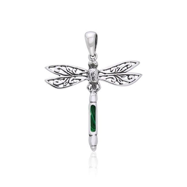 Dragonfly Sterling Silver Pendant TPD735 - Elegant Jewelry Piece