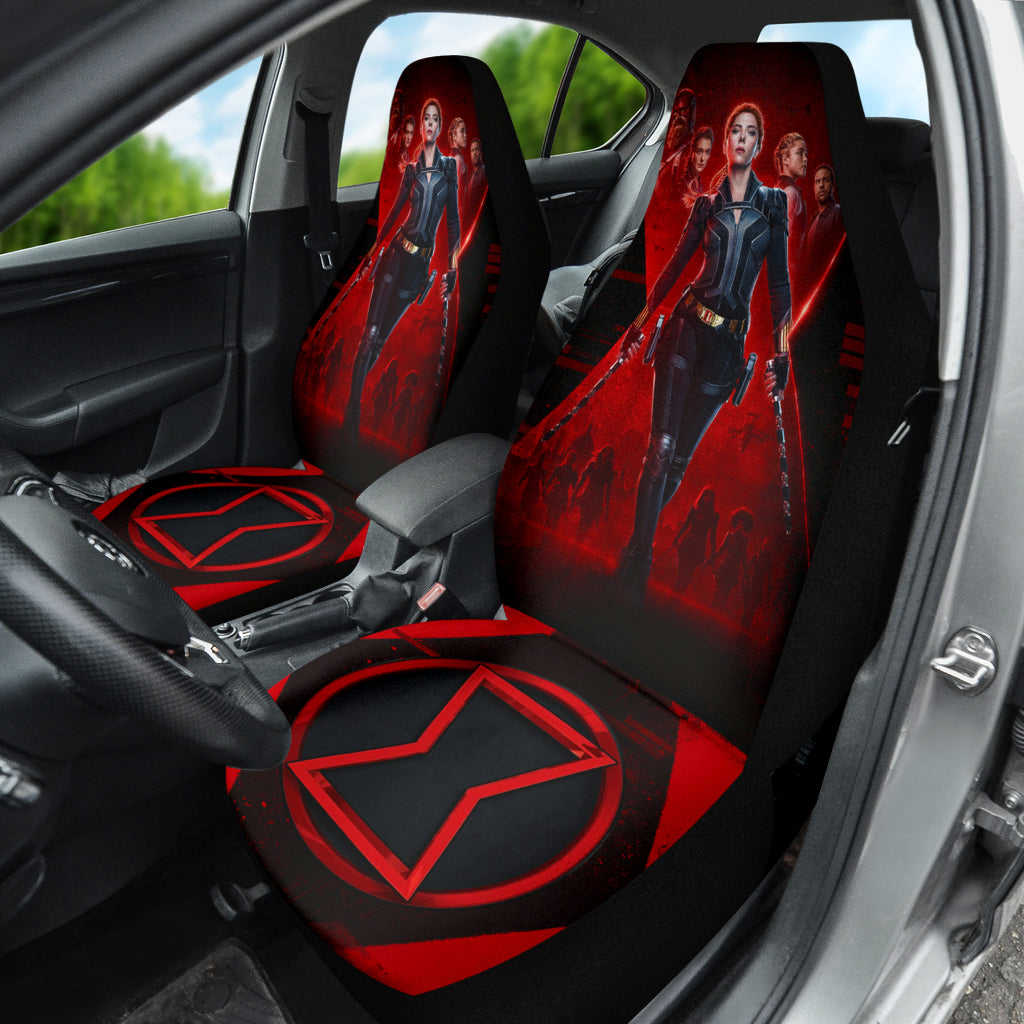 Black Widow Natasha Car Seat Covers - Premium Custom Fit for Cars & SUVs