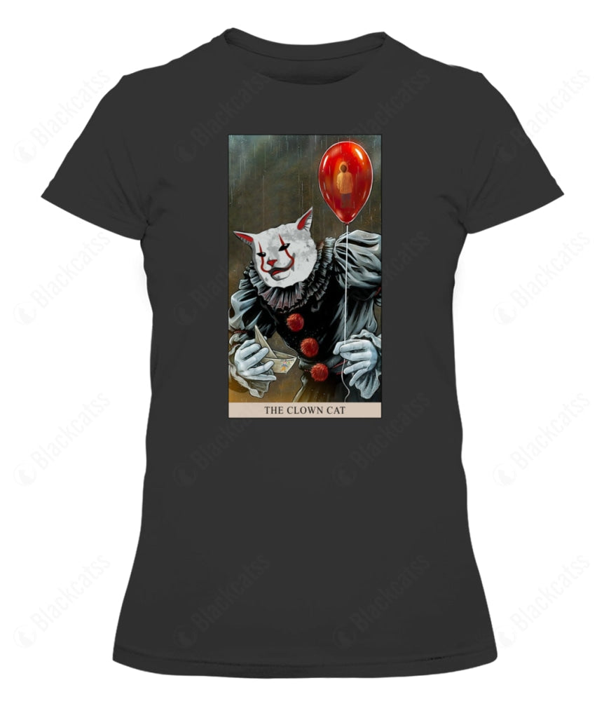 The Clown Cat Custom Graphic Apparel - Unisex Cotton T-Shirt