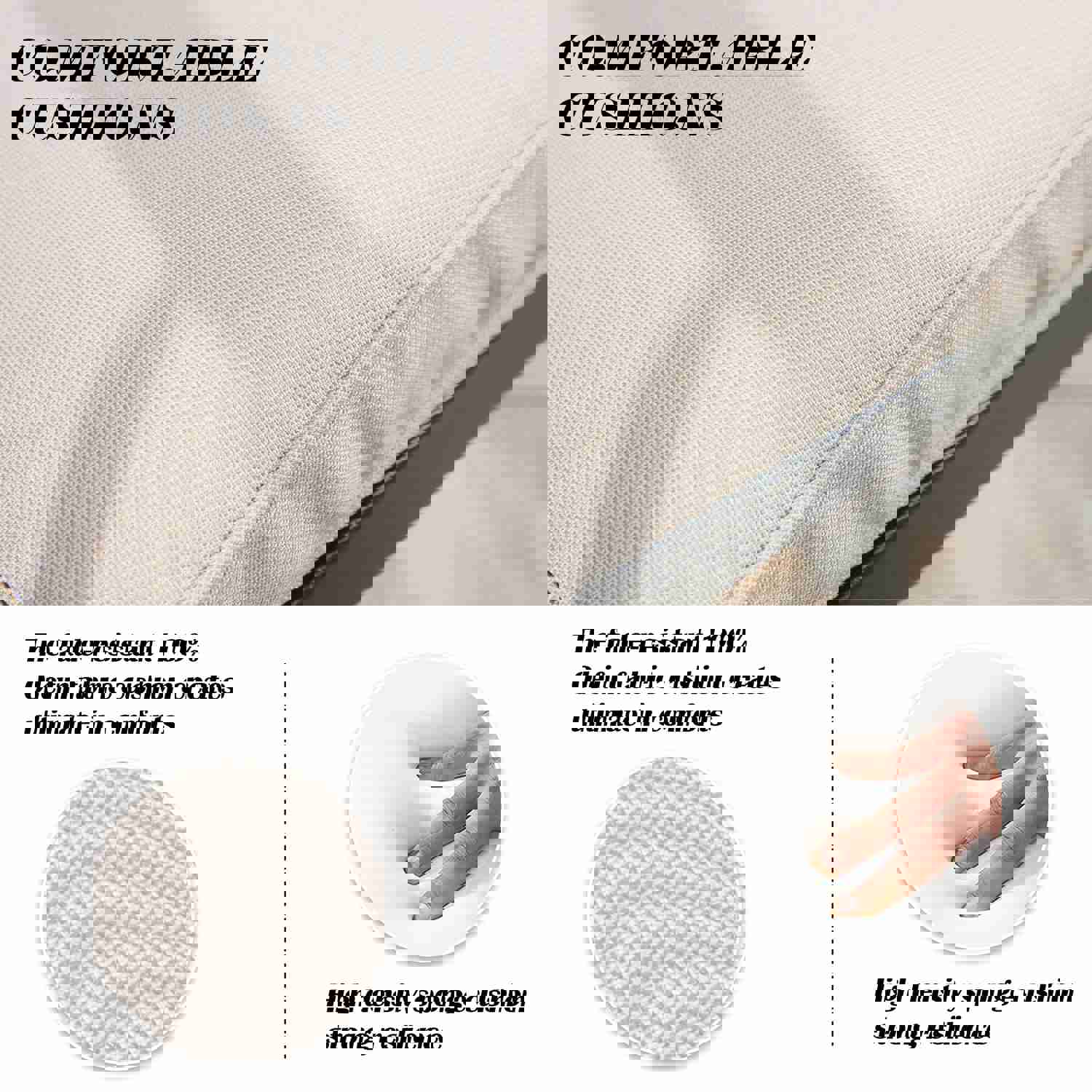 Outdoor 5-Piece Patio Bar Height Dining Set with Square Steel Table and Beige Cushioned Bar Stools