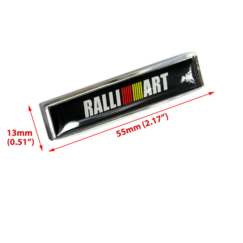 Luxury NEW Auto Car Body Fender Metal Badge Sticker For RALLIART Decal 2PCS