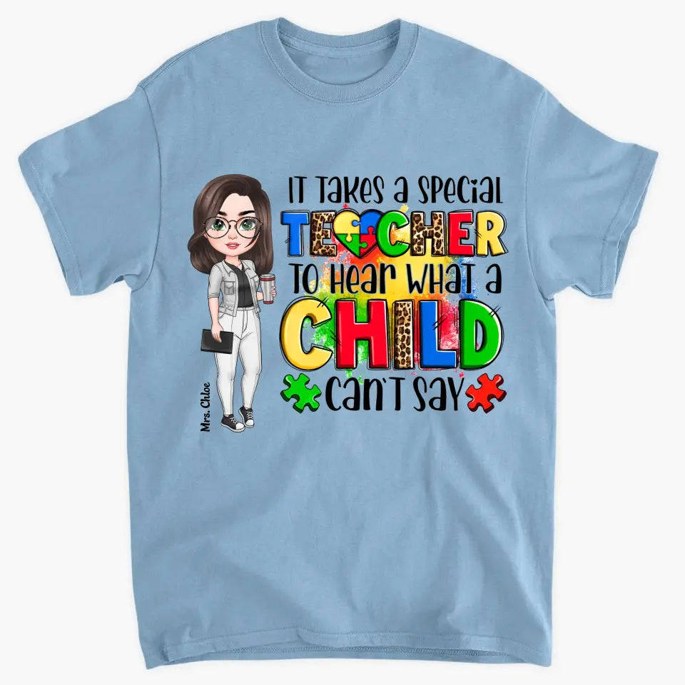 Personalized Custom T-shirt - Special Education Teacher Gift for Teachers Day or Birthday