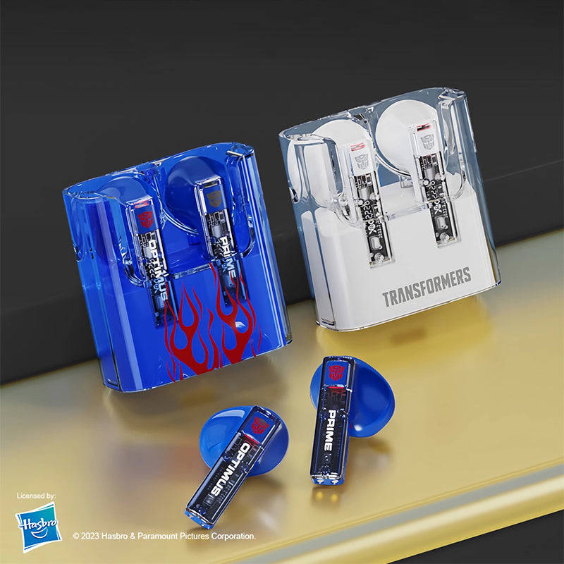 Transformers Transparent True Wireless Stereo Earbuds Bluetooth Headphones