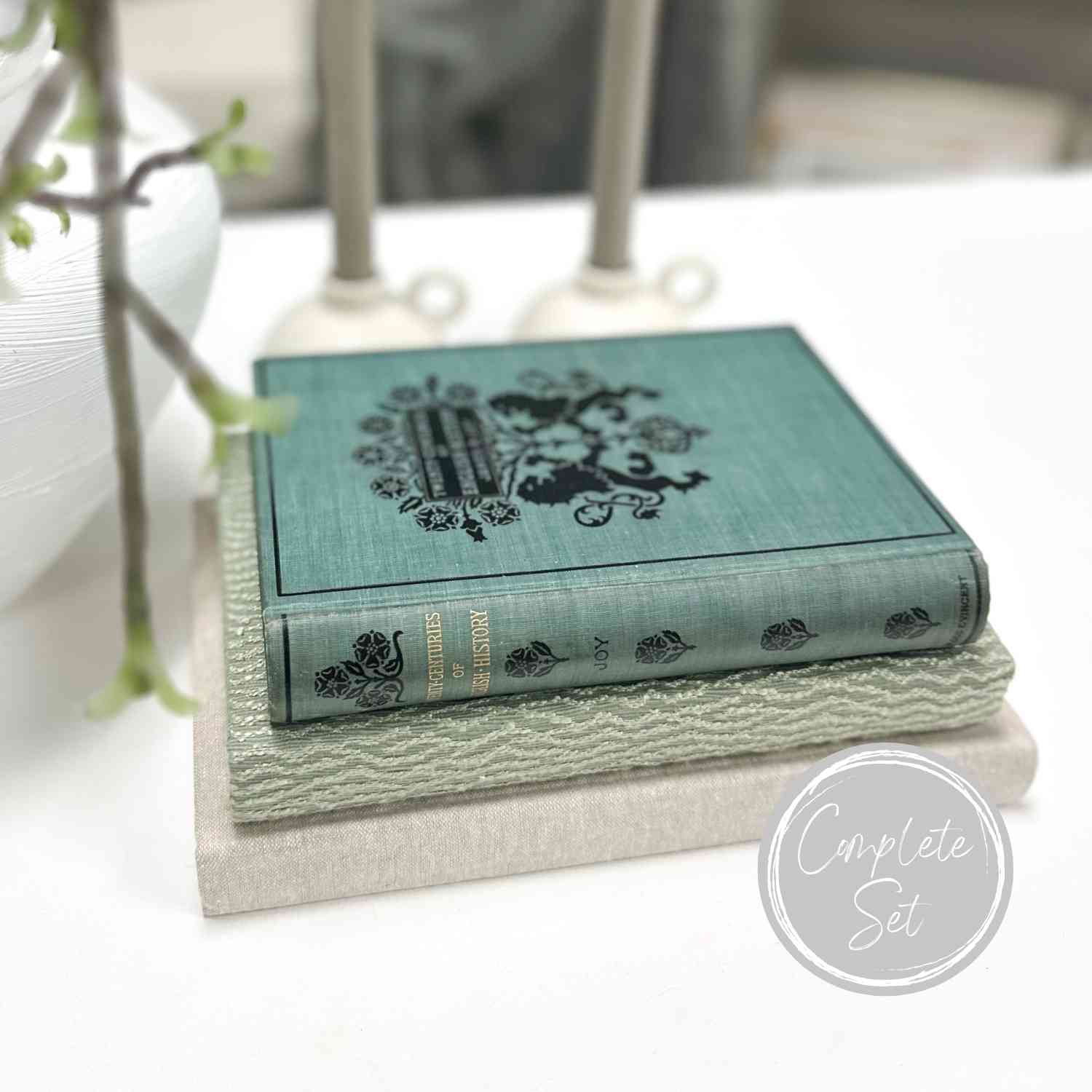 Decorative Book Bundle Set for Home Decor
