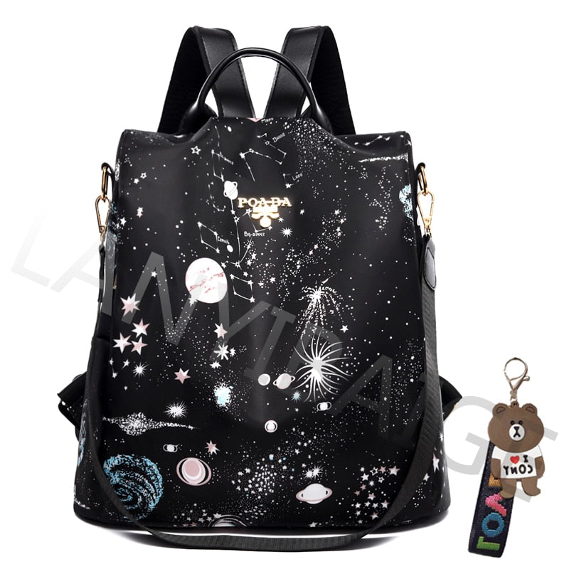 Fashion Unisex Backpack with Large Capacity for School, Travel, and Daily Use
