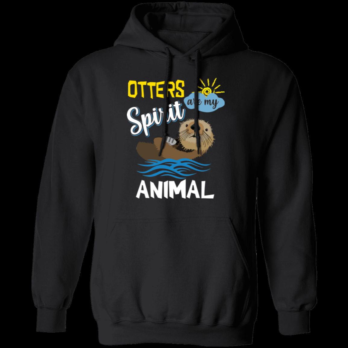 OTTERS ARE MY SPIRIT ANIMAL LADIES Pullover Hoodie 8 oz