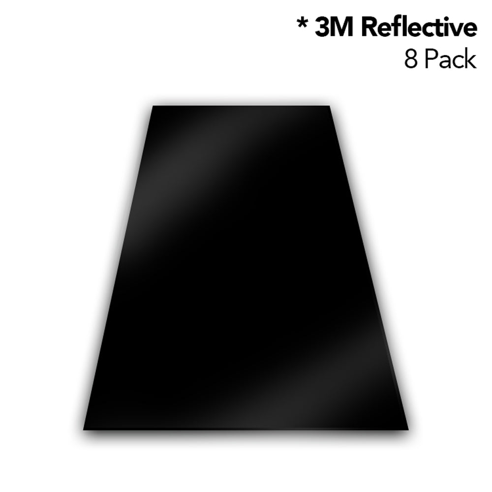3M Tetrahedrons Fire Helmet Reflective Sticker - 8 Decals/Stickers with 3 Options