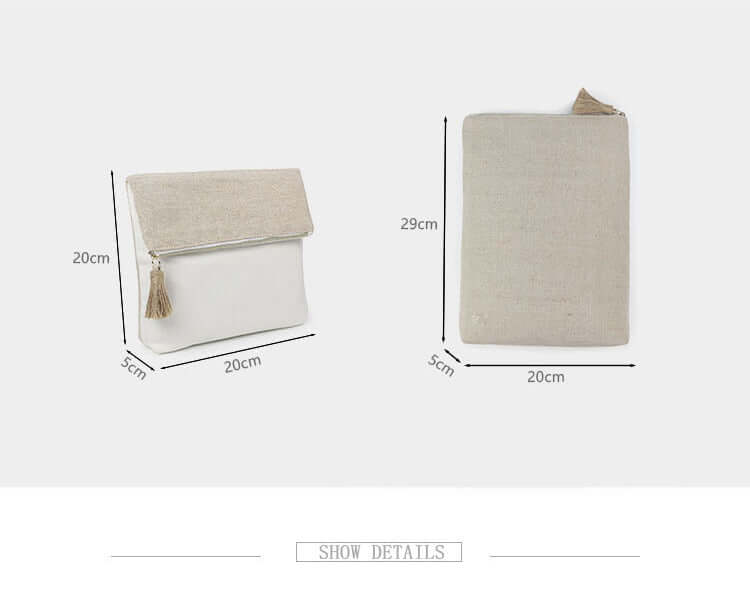 Hemp Fiber Cosmetic & Tech Pouch
