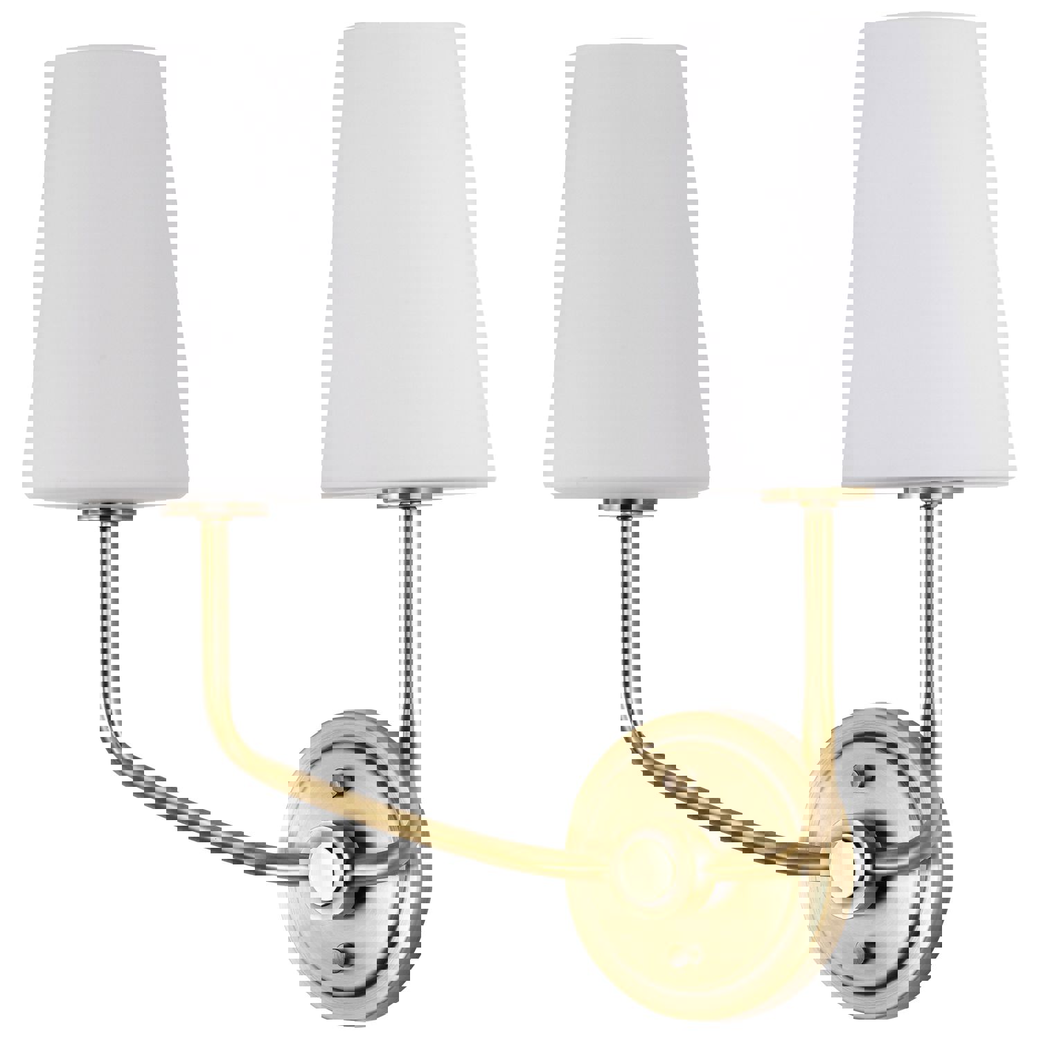 SATCO/NUVO Cordello 2 Light Sconce Vintage Brass Finish Etched White Opal Glass