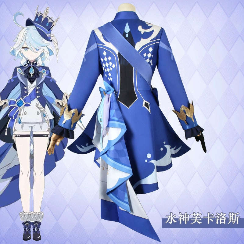 Original God Fu Carlos Cosplay Costume - Anime Game Black Fu Ningna Outfit for Women