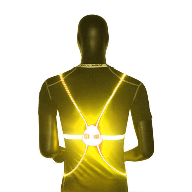 360 Reflective LED Flash Driving Vest - High Visibility Safety Vest for Night Running, Cycling, and Outdoor Activities