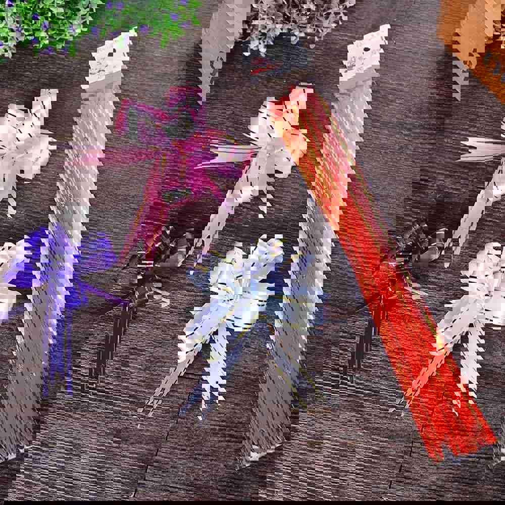 50pcs Colorful Flower Ribbons Pull Bowknots for Christmas, Birthday, Party, Wedding, and Car Decoration