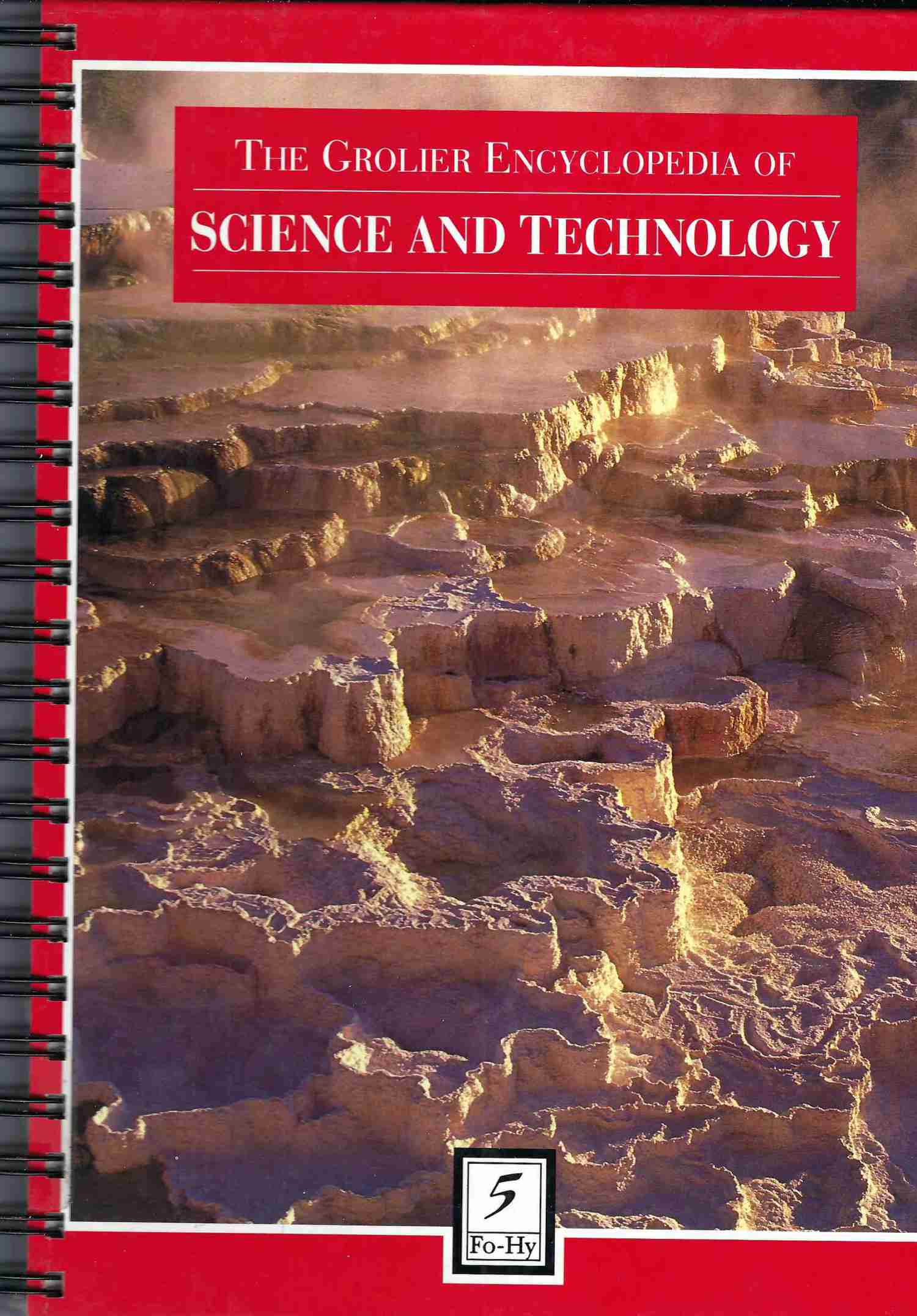 Grolier Encyclopedia of Science and Technology - Handmade Vintage Journal