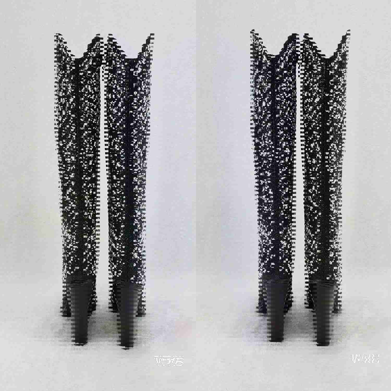 Country Scandal Studs Rhinestones Decked Out Western Cowgirl Boots