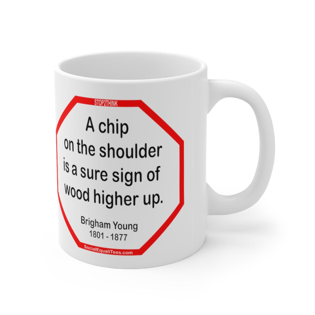 Brigham Young Quote Ceramic Mug - 11oz