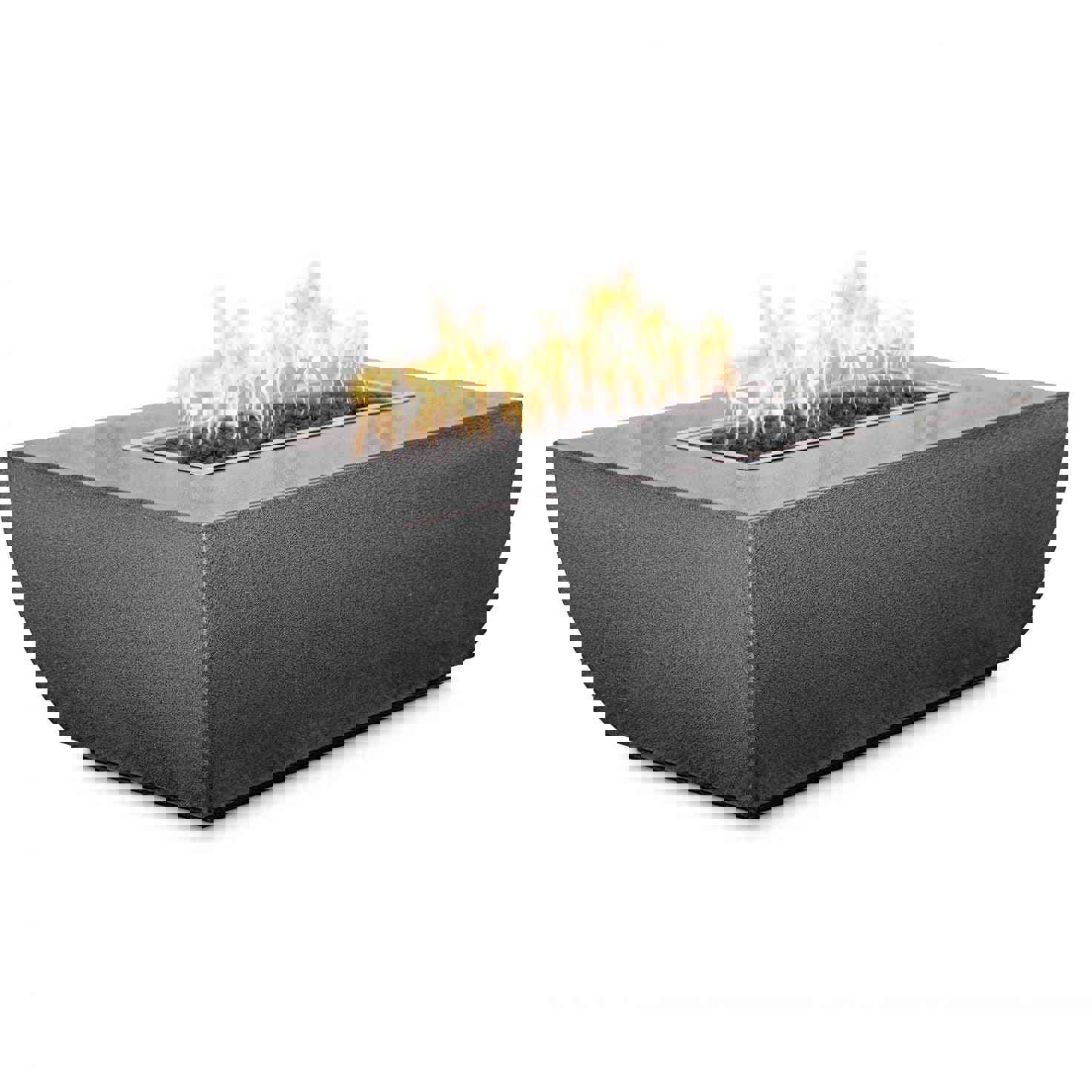 Outdoor Plus Avalon Linear 24 Tall Fire Pit - Powder Coated Steel with Free Cover