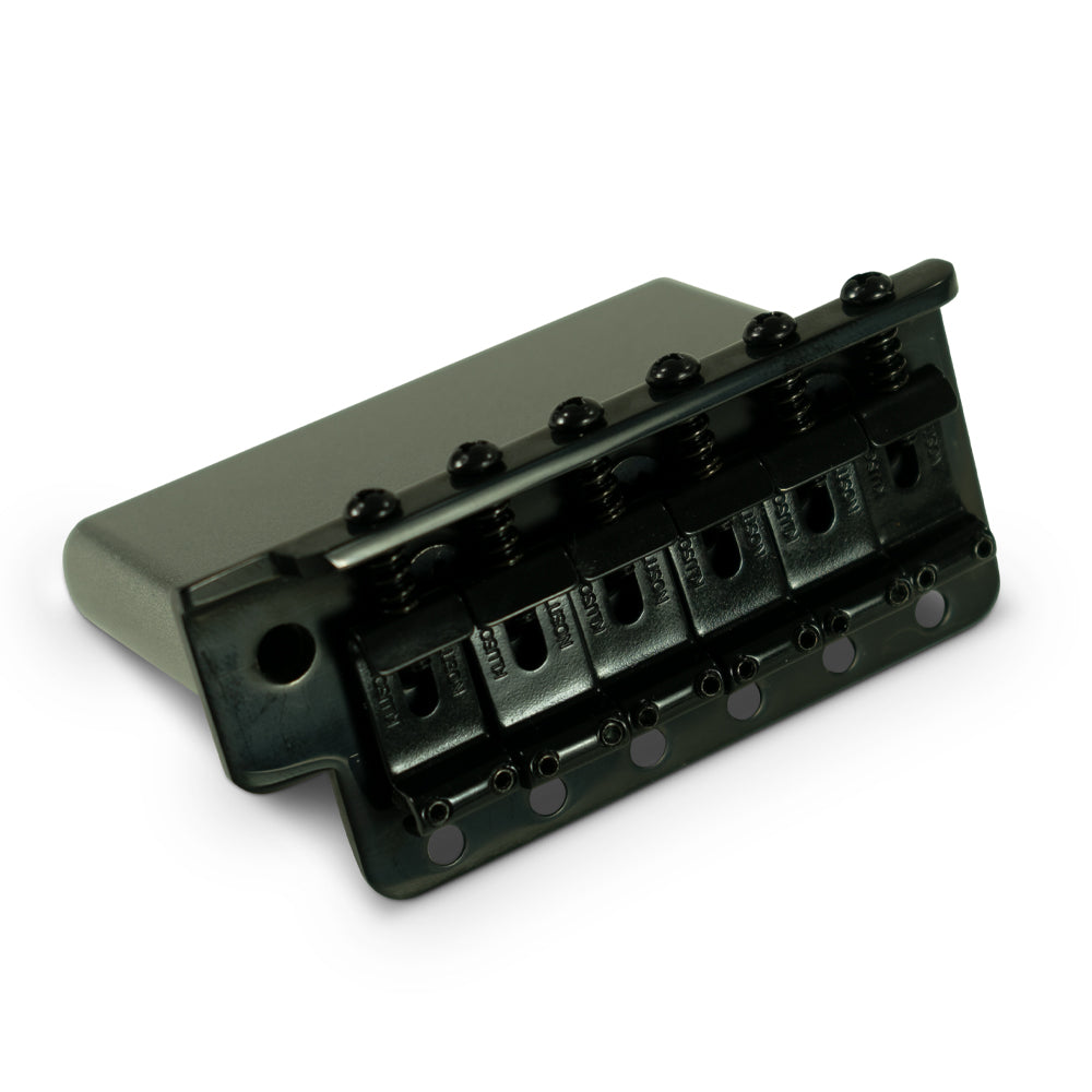 Kluson Vintage Steel Block Tremolo Bridge - Modern Narrow Spacing, Black