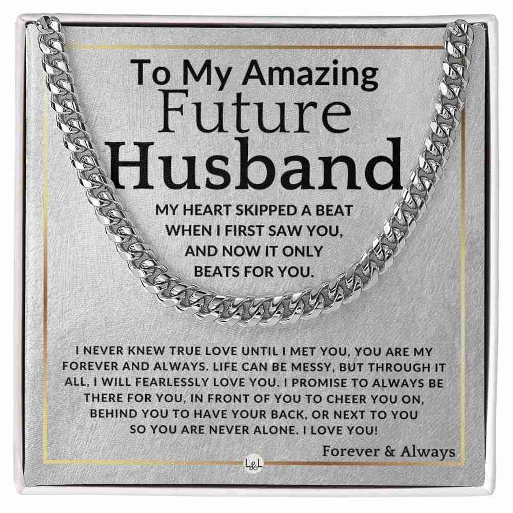 To My Future Husband - Romantic Cuban Necklace Gift for Special Occasions