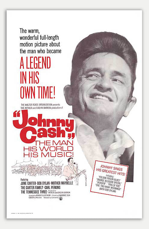 Johnny Cash - 11 x 17 Movie Poster (1969 Reprint)