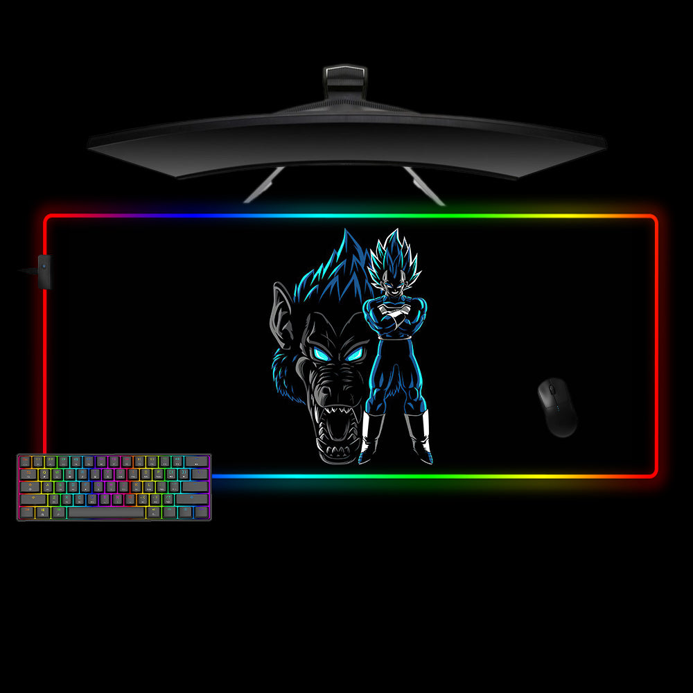 DBZ Great Ape Vegeta RGB Gaming Mouse Pad with LED Lighting