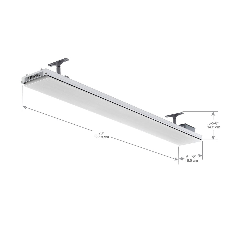 Dimplex DLW Series 36 Outdoor/Indoor Radiant Heater - 120V, 1500W - White