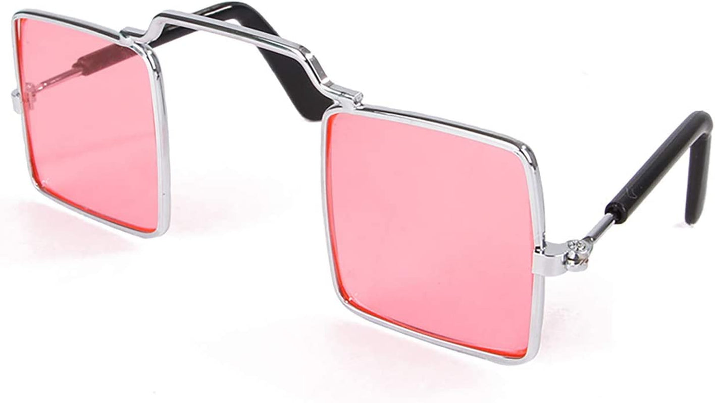 BARMI Pet Sunglasses - Fashion Square Glasses for Small Cats and Dogs