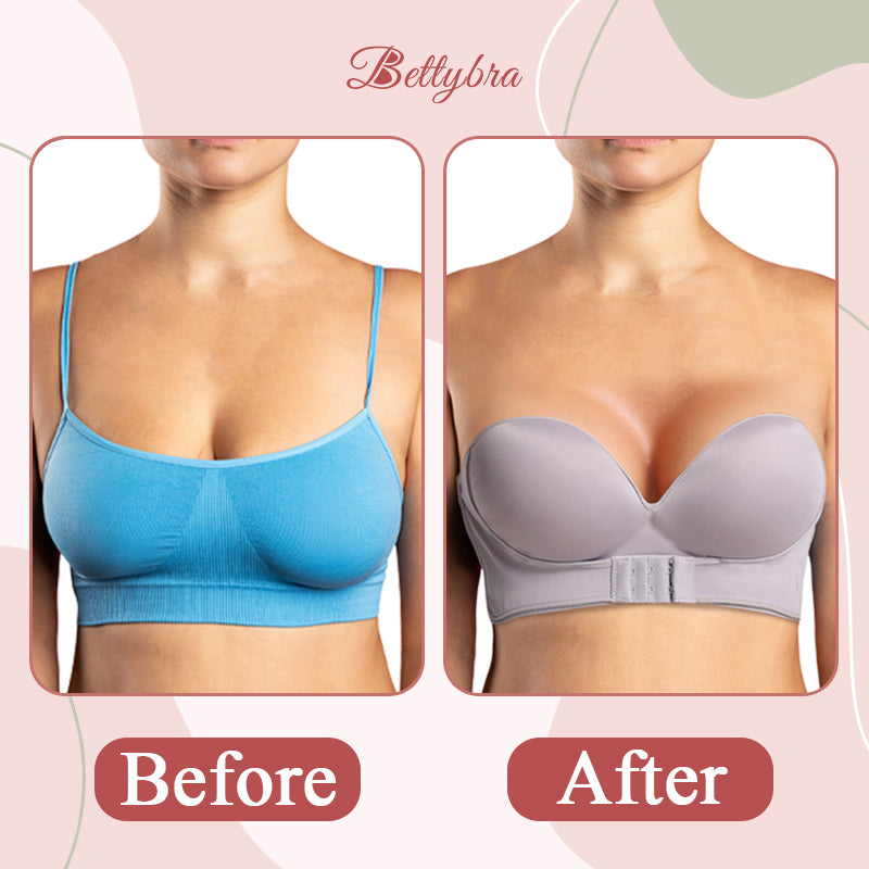 BETTYBRA® Invisible Strapless Super Push Up Bra (BUY ONE GET TWO FREE) - GRAY