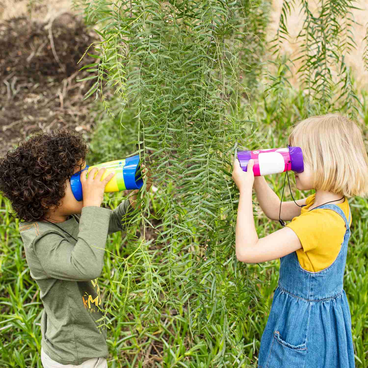 Educational Insights GeoSafari Jr. Kidnoculars Binoculars for Kids, Outdoor Play, Camping Gear, Ages 3+