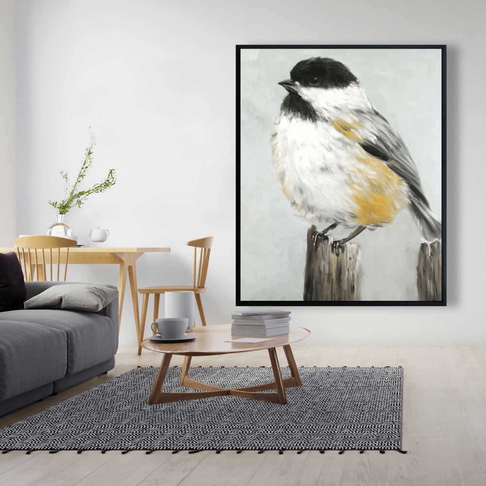 Coal Tit Bird Fine Art Gallery Wrapped Canvas 24x36