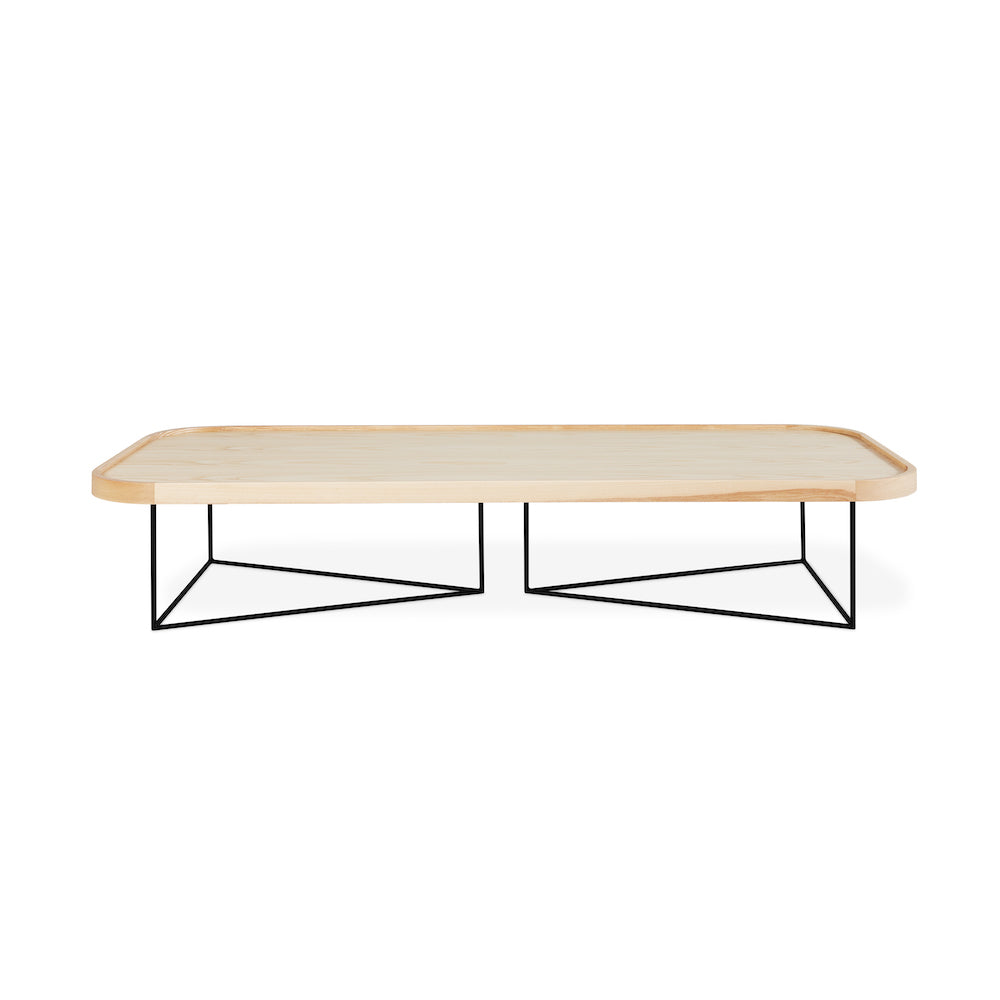 Porter Rectangular Coffee Table - Modern Design with Metal Base