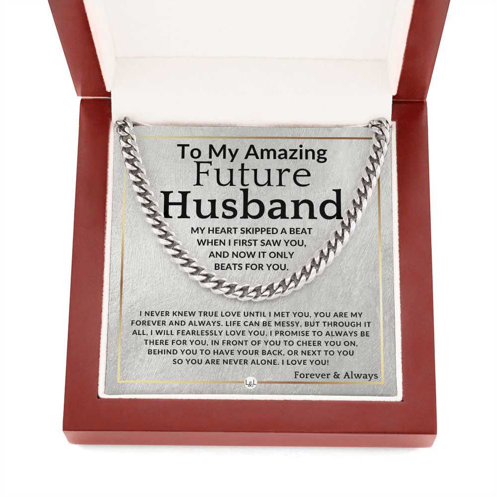 To My Future Husband - Romantic Cuban Necklace Gift for Special Occasions
