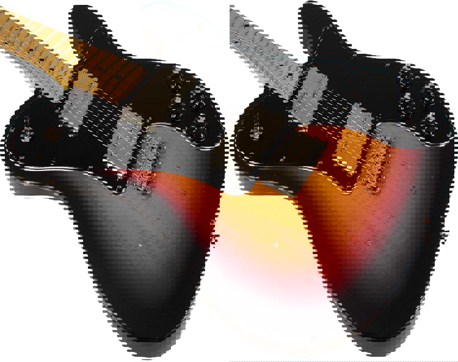 Nash T-72DLX Guitar - 3 Tone Sunburst with Light Aging