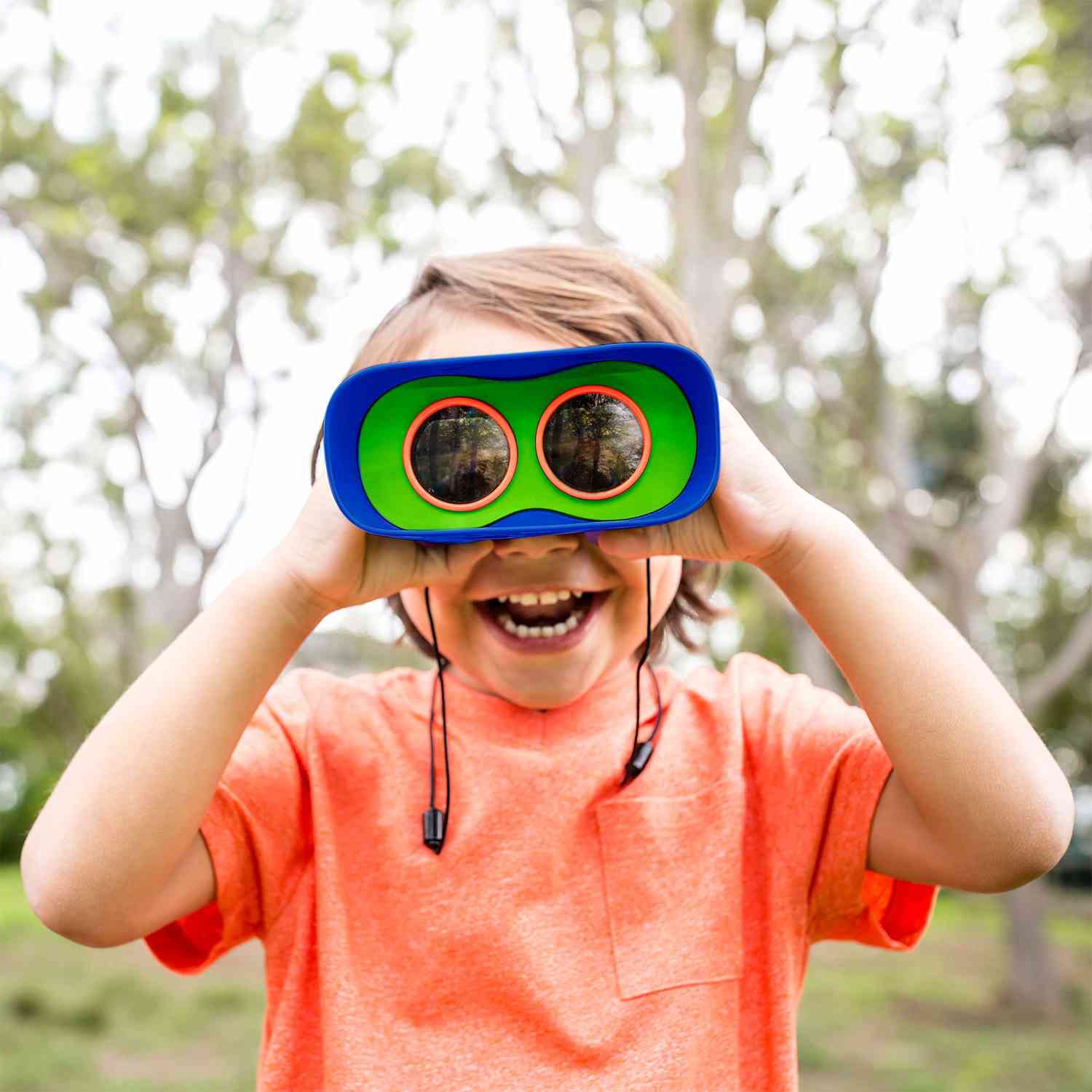 Educational Insights GeoSafari Jr. Kidnoculars Binoculars for Kids, Outdoor Play, Camping Gear, Ages 3+