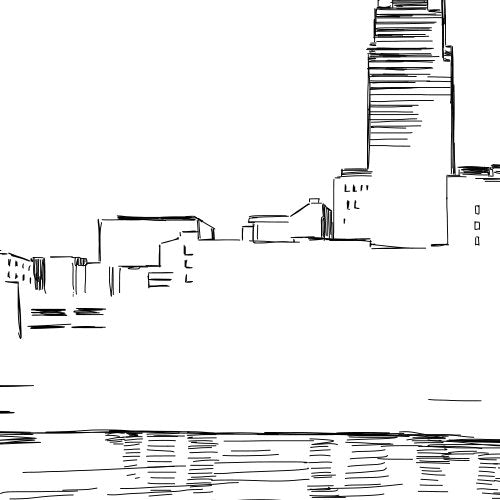 Cleveland Wedding Alternative Guest Book - Hand-Drawn Skyline Art for Bridal Showers