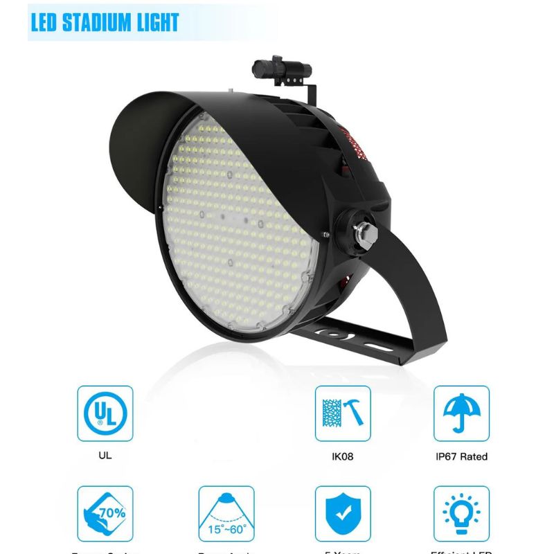 600 Watt Energy-Efficient and Durable LED Sports Flood Light - 84000 Lumens for Outdoor Lighting