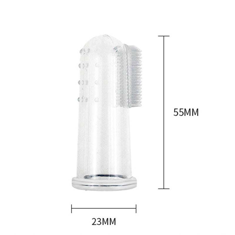 Super Soft Pet Finger Toothbrush for Dogs - Tartar & Bad Breath Cleaning Tool