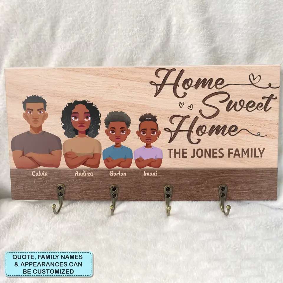 Personalized Custom Key Holder - Perfect Gift for Family Members