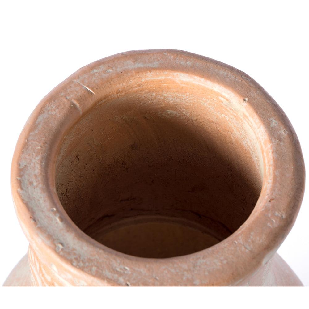 Outdoor Clay Chiminea Sun Design Charcoal Burning Fire Pit with Metal Stand