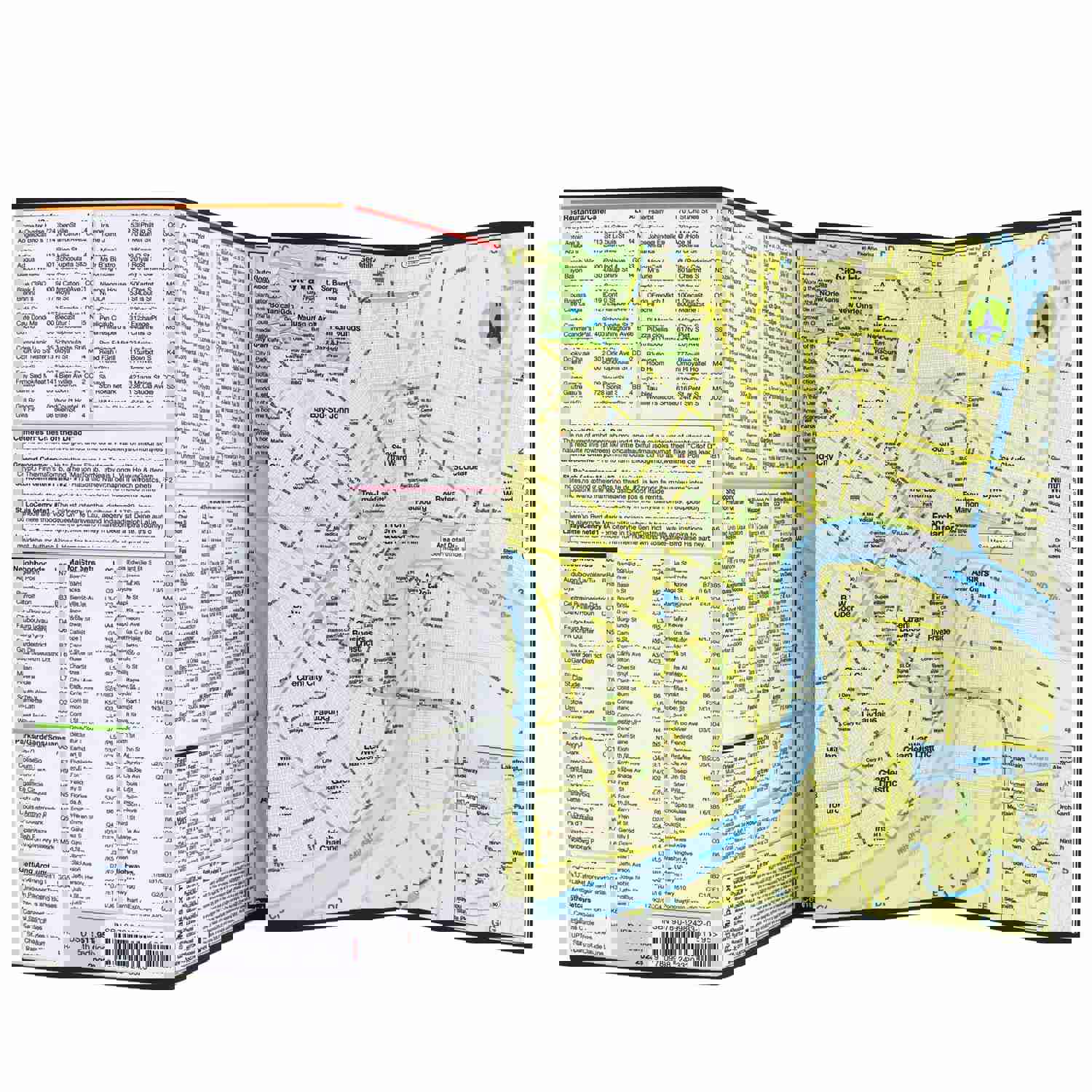 NEW ORLEANS City Travel Map - Foldout Guide for Exploring Historic Sites & Attractions