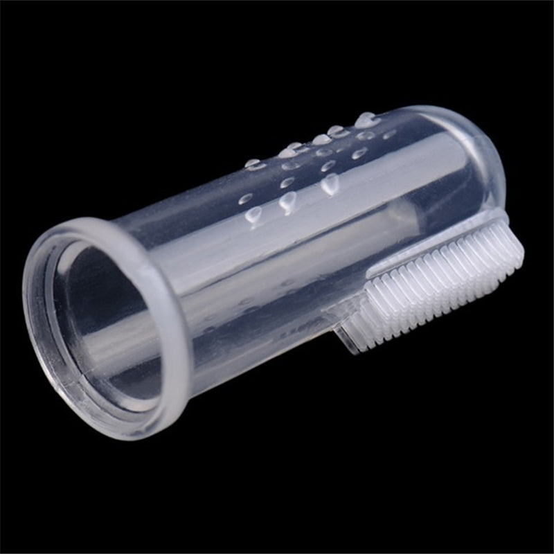 Super Soft Pet Finger Toothbrush for Dogs - Tartar & Bad Breath Cleaning Tool