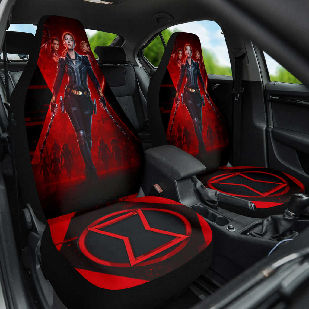 Black Widow Natasha Car Seat Covers - Premium Custom Fit for Cars & SUVs