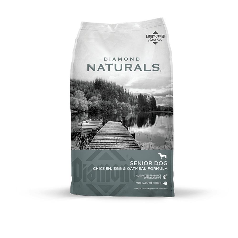 Diamond Naturals Senior Chicken, Egg & Oatmeal Dry Dog Food for Aging Pets