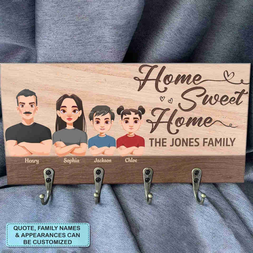 Personalized Custom Key Holder - Perfect Gift for Family Members