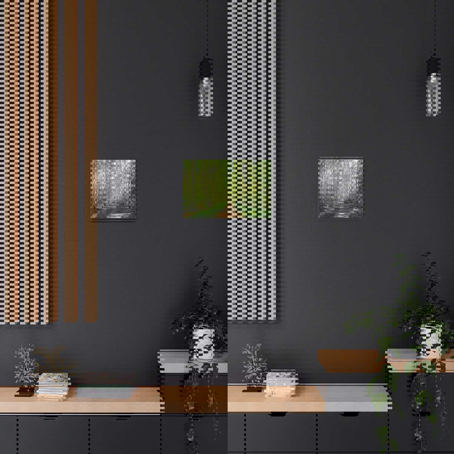 Forest Path Green Tree Nature Wilderness Photography Canvas Wall Art for Home Decor