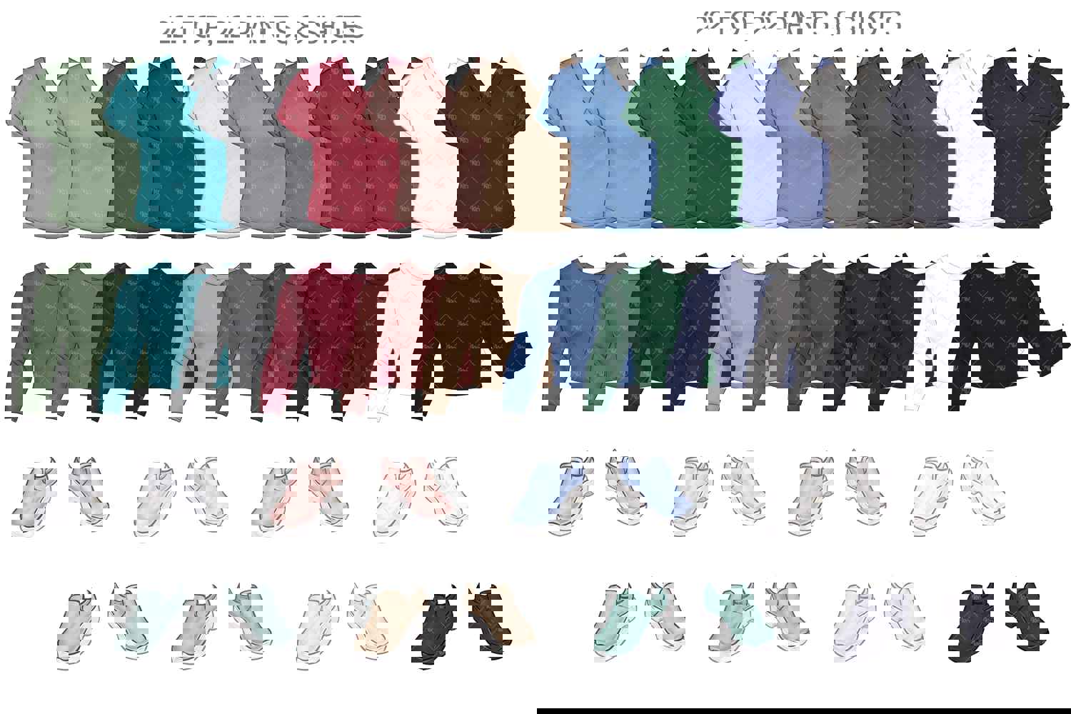 Chibi HealthCare Clipart Set - Customizable Medical Nurse PNG for Sublimation