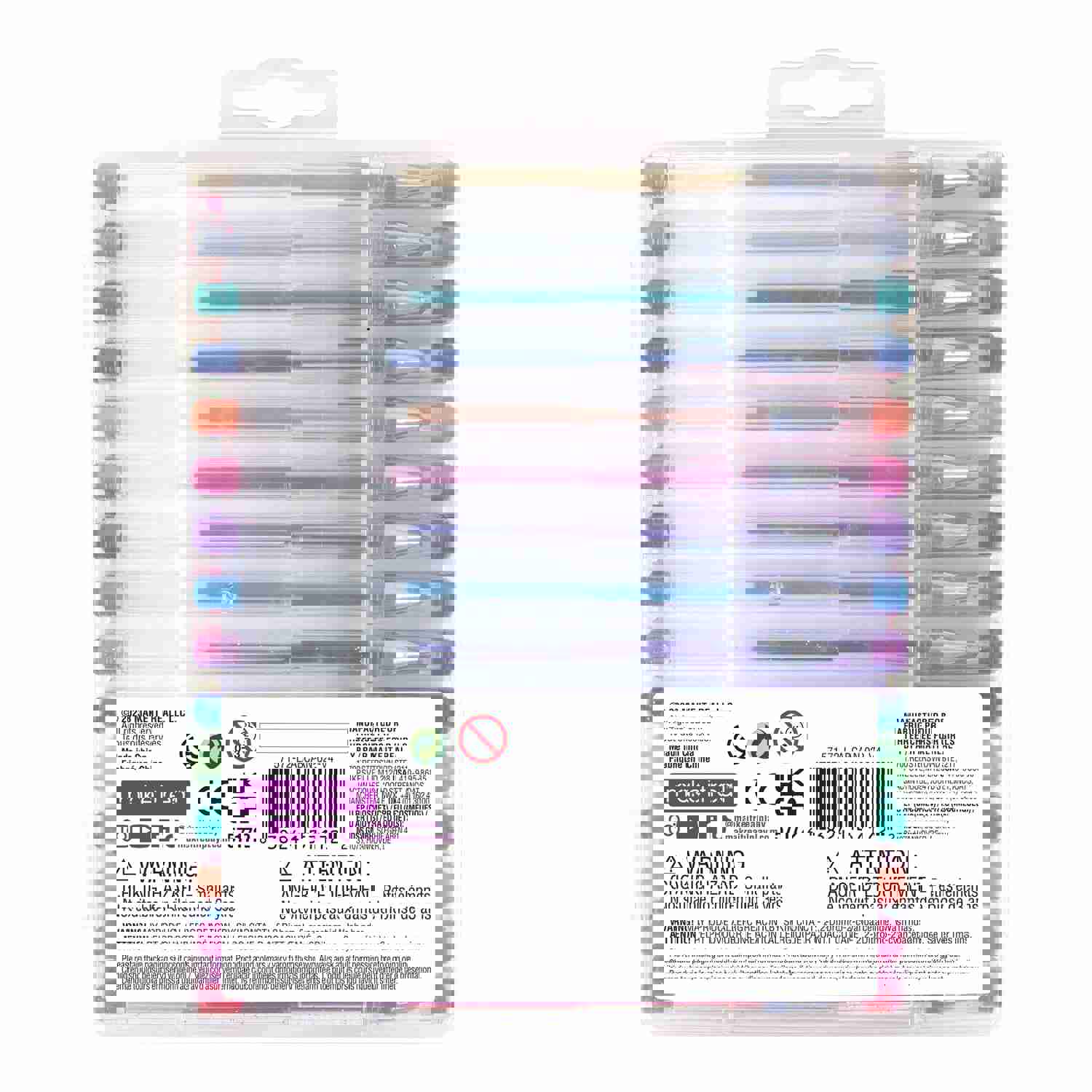 30 Gel Pen Set with Color Your Own Sticker Sheets
